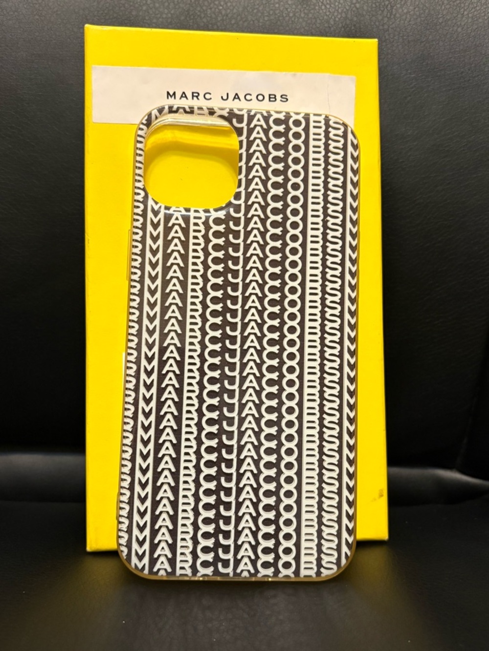 Marc Jacobs Black & White Pattern iPhone  14 Plus Case
